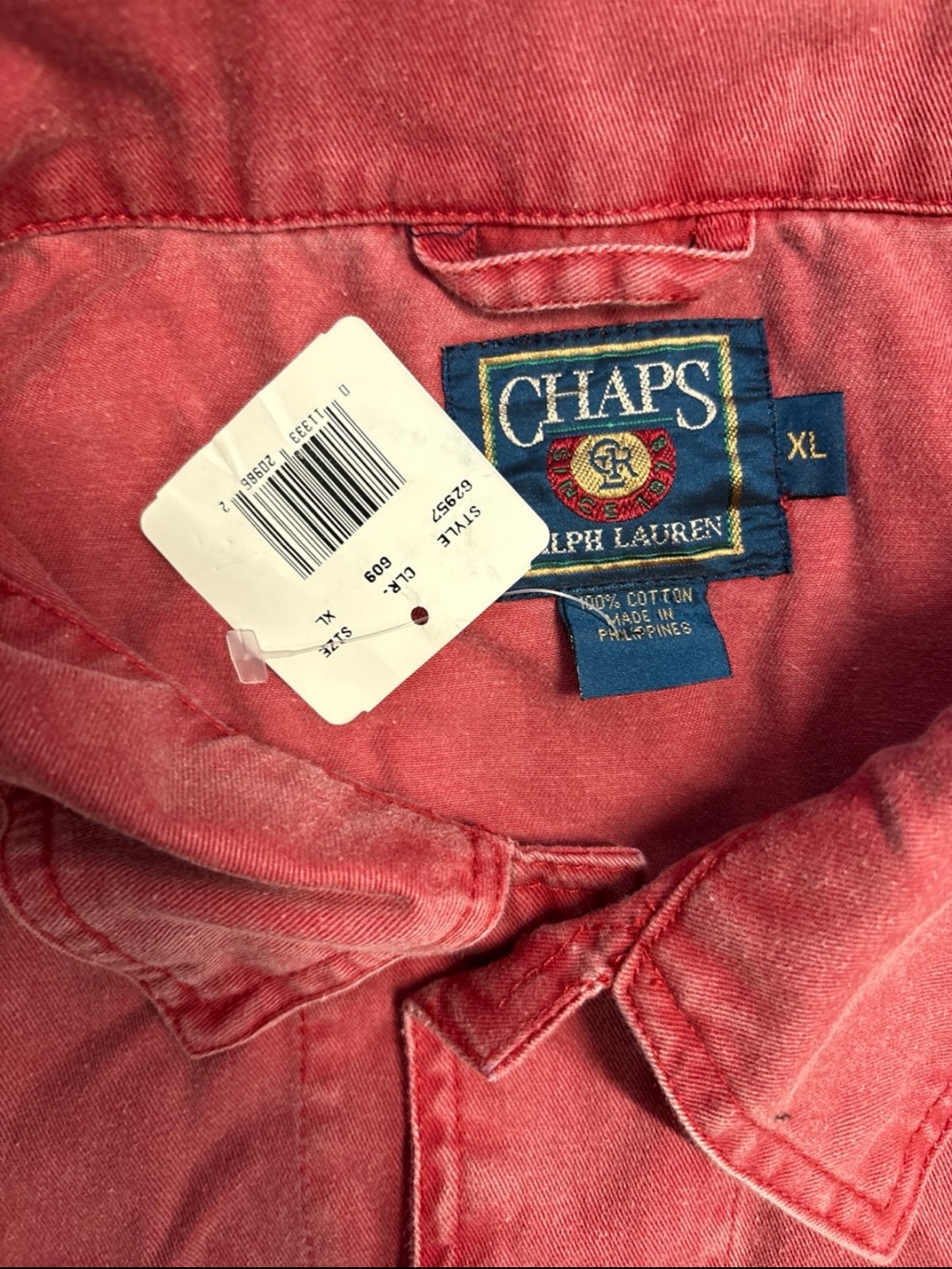 Polo By Ralph Lauren Chaps Lightweight Shirt Jacket In Faded Red